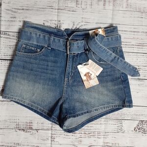 NWT Sincerely Jules Size 5 Super High Rise Denim Shorts